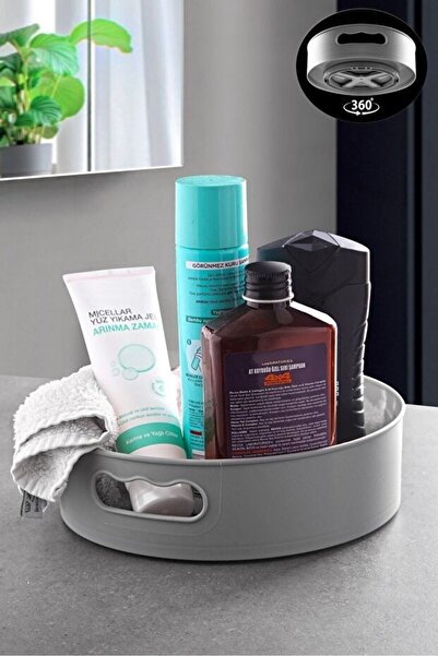 LeylArt Organizator multifuncțional rotativ la 360 de grade, gri