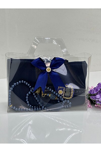 Markapolin Umrah Souvenir Cheesecloth & Prayer Beads Set.