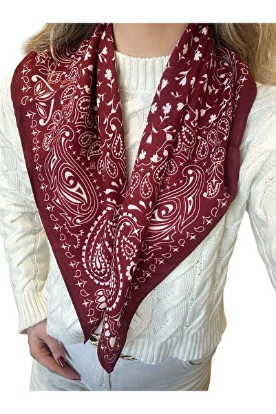 BYYEŞO Pattern Detail 65*65 Scarf Red