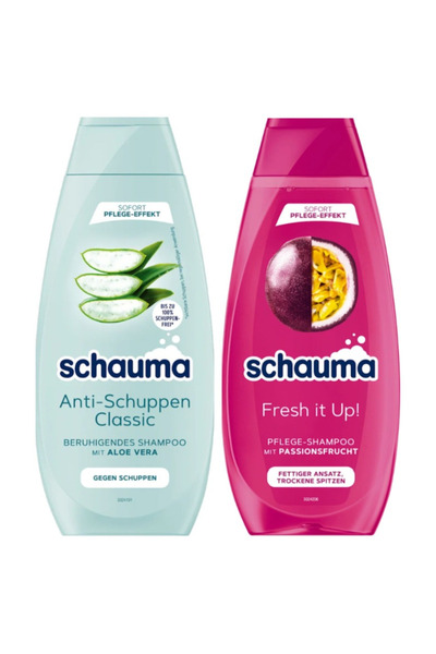 Schauma Anti-Dandruff, Anti-Schuppen Classic 400 ml + Hair Refreshing Fresh I...