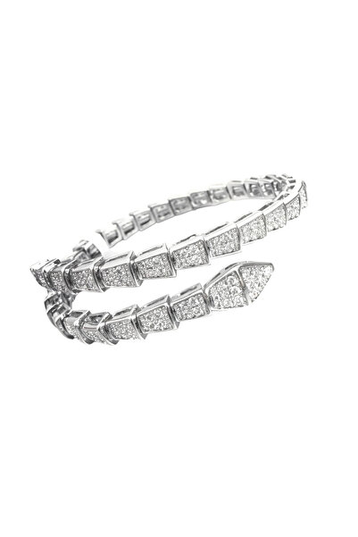 neslyaccessories Silver Serpentine Bracelet