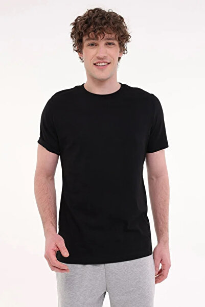 Kinetix Tricou cu mânecă scurtă pentru bărbați MB PAM C 11SN220 6FX negru