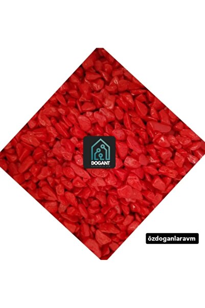 dogant özdoğanlar avm Kırmızı Dolomit Vazo Saksı Dekor Süs Taşı 2 Kg