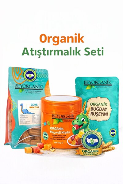 BEYORGANİK Organik Atıştırmalık paketi 3'lü