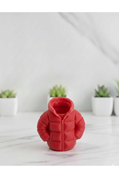 Yakamoz 3d Red Color Inflatable Pen Holder with a Look of a Coat Pocket
