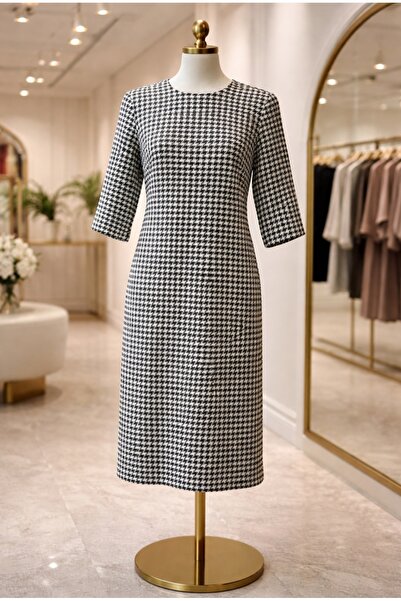 Butik Şık kazayağı elbise ( ofis ve şık ortamlar için )