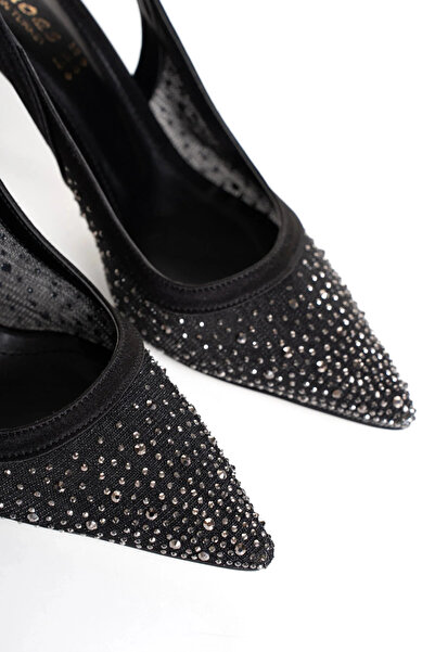 GULT Women's Transparent Stone-Embellished Evening Shoes