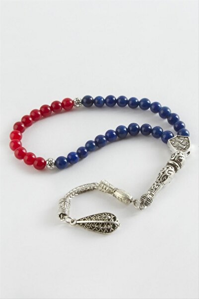 ZERO LAND Storozal Burgundy Navy Blue Ceyt Natural Stone Prayer Beads 6 mm (1...