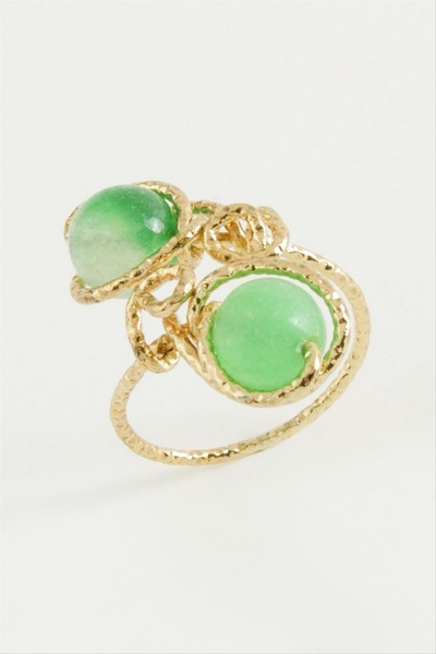 ZERO LAND Storozal Ceyt Natural Stone Ring - (142010) Silver Color