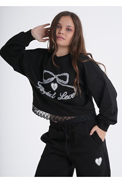 HayKids Κοριτσίστικο Σετ Φόρμας με Δαντέλα και Λεπτομέρειες, Φαρδιά Μπατζάκια...