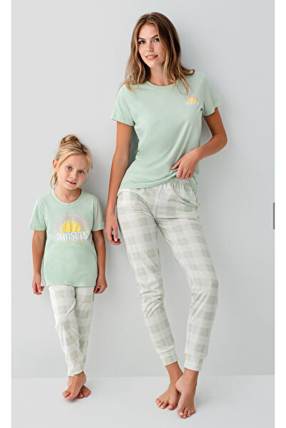 Arnetta Set de pijamale mamă-fiică, 100% bumbac, (cu șosete ca cadou), mărimi...