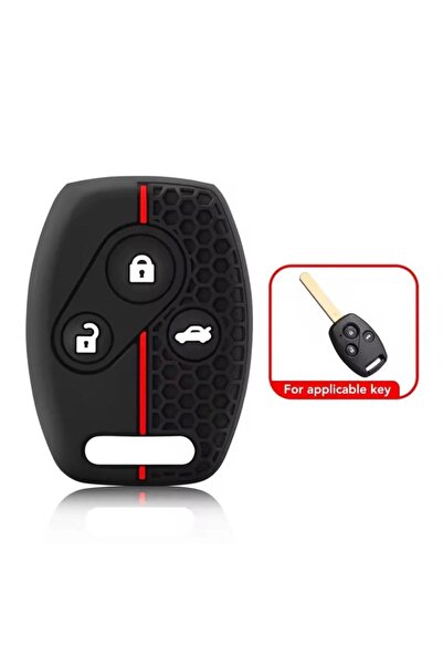 CİHAN GROUP Honda Civic Fd6 Crv Accord Compatible 3-Key Silicone Key Protecti...