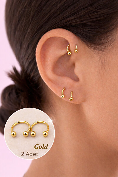 Sacce Scarves&Accessories Yarım Halka Çelik Piercing Nal Model Septum Tragus ...