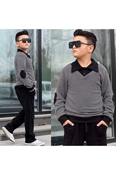 mikam Košulja kragna LI STYLE 2-DELNI POLIVISKON TKANINA RAIN DES Sa deznom KIM