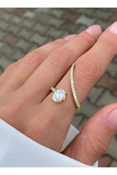 Ervalina Stone-Embellished Curved Women's Ring