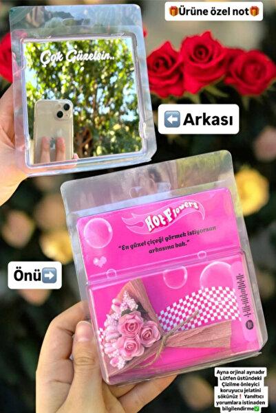 Miu HOT FLOWERS Çiçek Aynalı sevgiliye çiçek anlamlı hediye buket solmaz çiçek