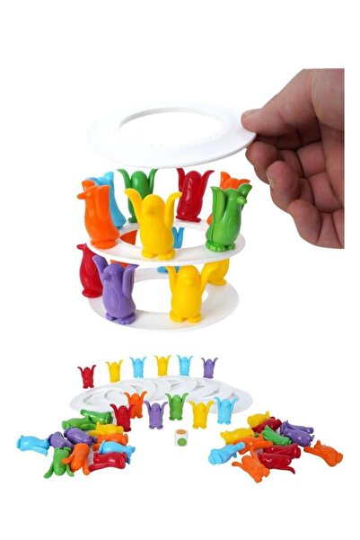 Tıfıl Toys Lucky Colorful Penguin Tower Educational Intelligence and Activity...