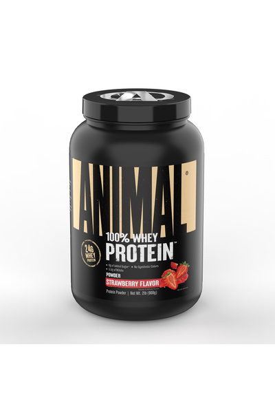 Universal Animal, 100% Whey Protein 908 Gr Strawberry Flavored