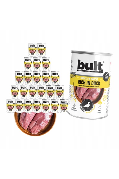 Bult Bogată în rață - hrană umedă pentru câini - 24x400g