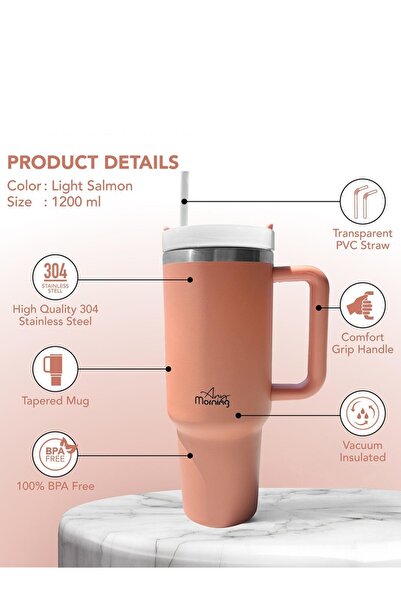 Any Morning SI2440217 Termos Mug 1200 ml Pink