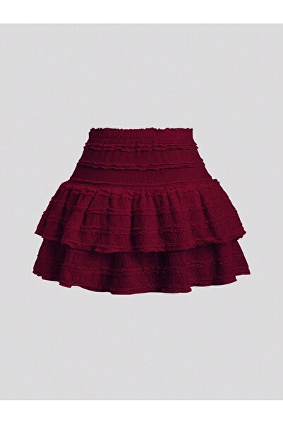 Wild Flower Mykonos Ruffled High Waist Mini Skirt Shorts