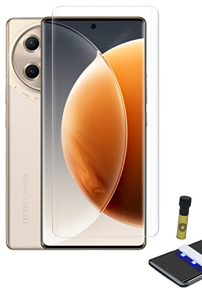 Generic Tecno Camon 30s Pro - Adavnced Glue UV Curved Tempered Glass