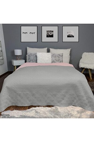 Homelevel Reversible bed or sofa cover, 220 x 240 cm, quilted, double-sided, ...