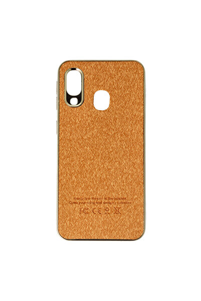 SEP Husa TPU Leather Denim Samsung Galaxy A40 Auriu