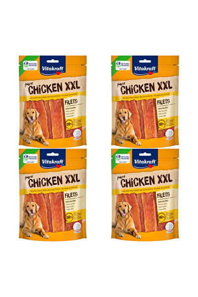 Vitakraft Recompensă pentru câini cu fileuri de pui XXL 4x250g