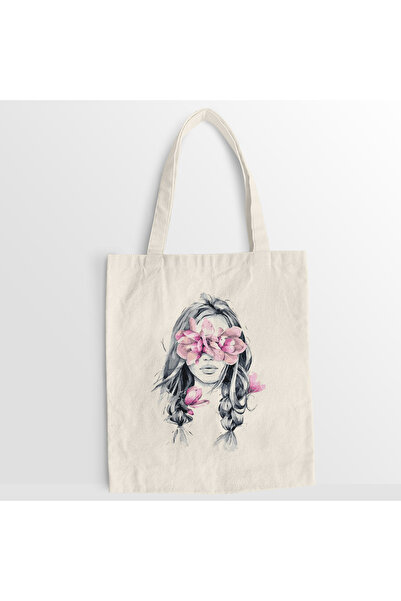 Kartier Flower Eyes canvas bag