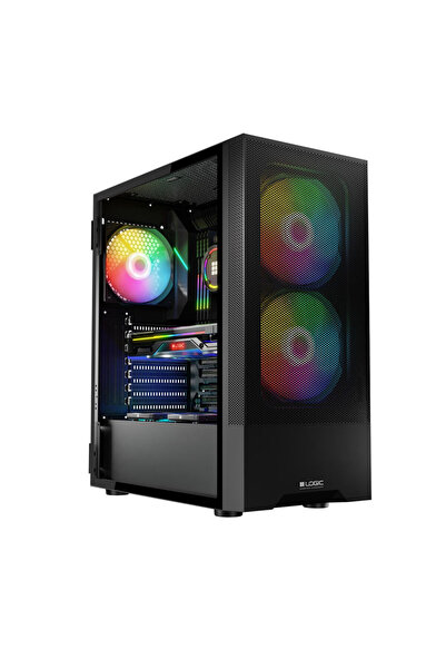 Other Carcasă Logic Arya ARGB Midi Tower Neagră USB 3.0