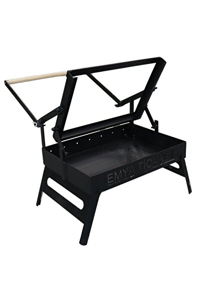 prohummer Teknomangal PH329 Tek Katlı Hareketli Mangal Paslanmaz Çelik (Siyah