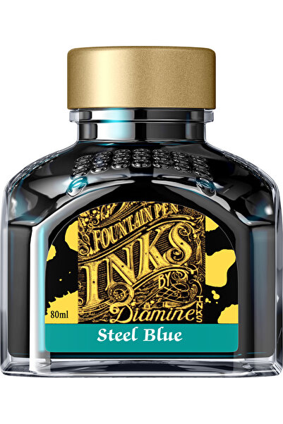 Diamine Sticlă de cerneală 80 ml - Albastru oțel