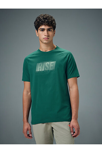 Technosport By Styli Men Typography Print Slim Fit T-Shirt