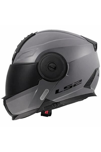 LS2 SCOPE 2 NARDO GRİ KASK (SİYAH VİZÖR)