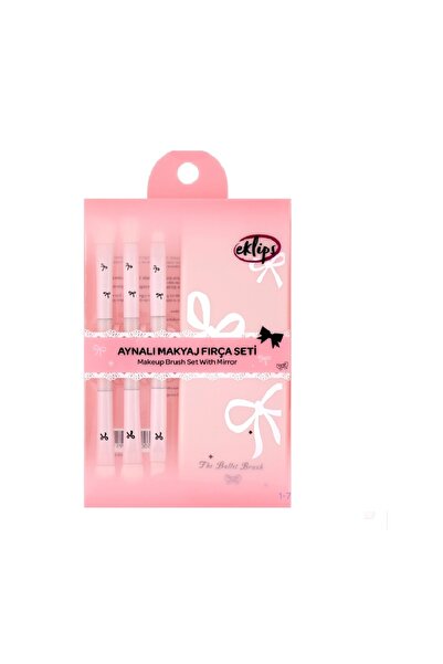 eklips مجموعة فرش مكياج ذات مرآة