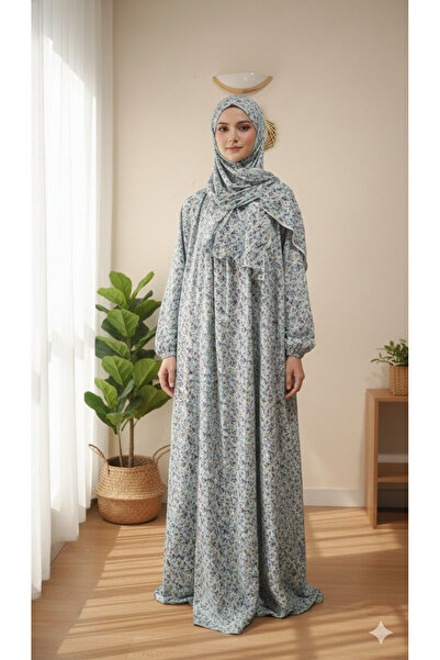 Maison Emarat Prayer Dress / Namazi / libs salah with attached matching Sheila