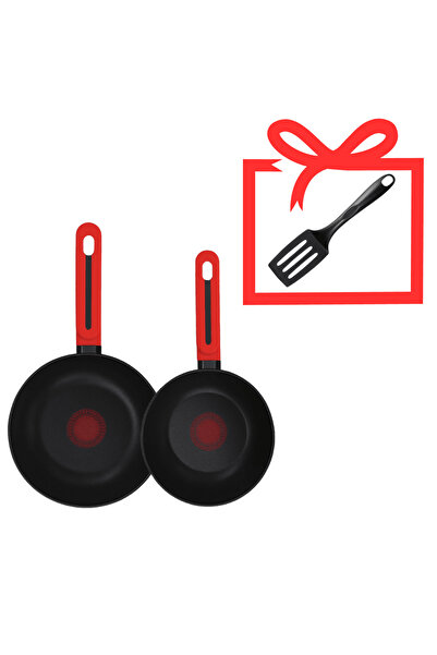 OferteTop Set of 2 Durable Aluminum Non-Stick Pans for Electric and Gas Hobs