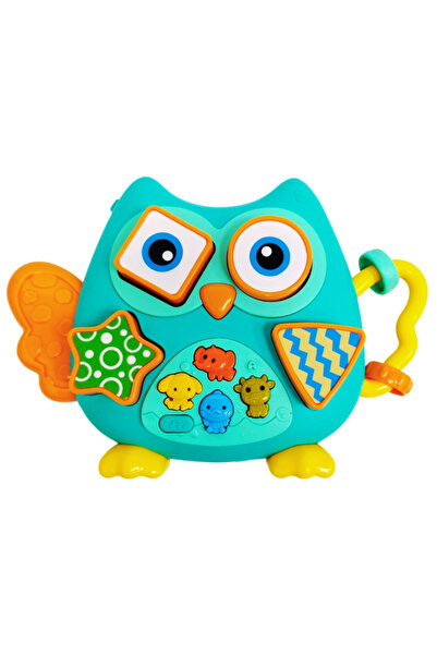 LITTLE ANGEL -Baby Musical Elephant Toy with Lights & Sound - Orange/Yellow