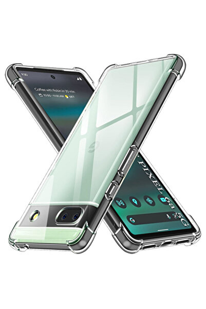 Techsuit Удароустойчив прозрачен силиконов калъф за Google Pixel 6a