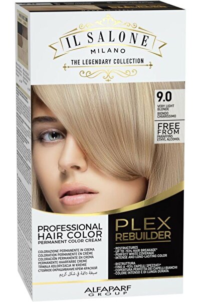 Il Salone Milano كريم صبغة الشعر الدائم بليكس ريبيلدر - 9.0 أشقر فاتح جداً