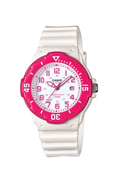 Casio Kids' Water Resistant Analog Watch LRW200H4BVDF - 34 mm - White