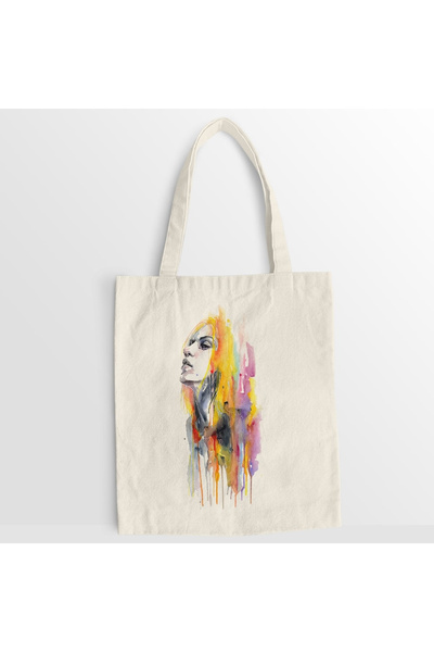 Kartier Watercolor Girl canvas bag