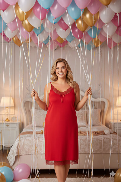 BNM Women's Plus Size (Oversized) Strappy Nightgown