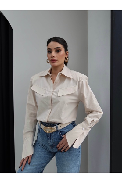 ESRAHELVACI Риза с подплатени ръкави