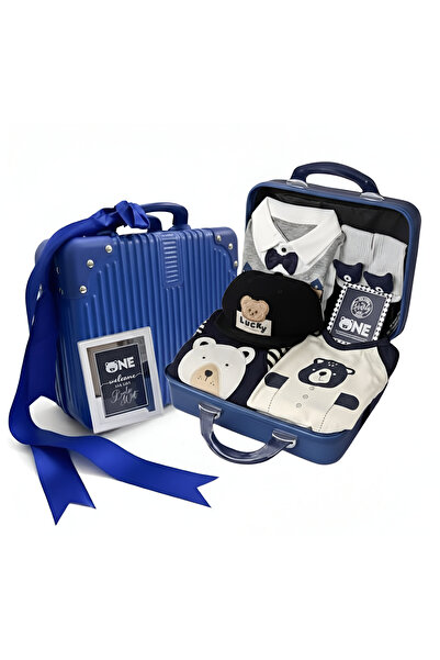 Essentials 360 مجموعة هدايا للمواليد الجدد مع حقيبة سفر فاخرة، هدية مناسبة لل...