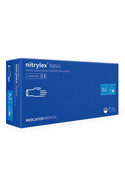 Mercator Manusi nitril examinare, protectie basic blue, M