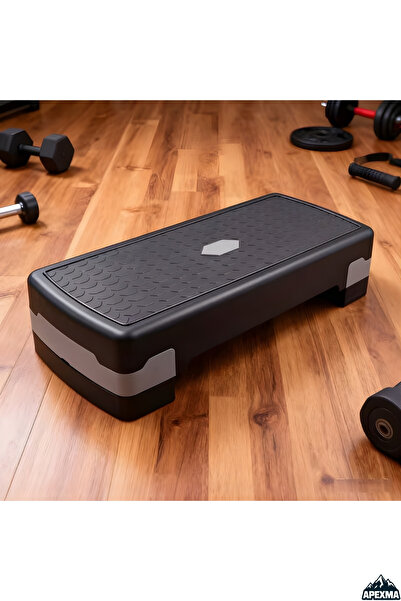 Apexma Ayarlanabilir 2 Kademeli Yükseklik Step Tahtası Aerobik Fitness Jimnas...