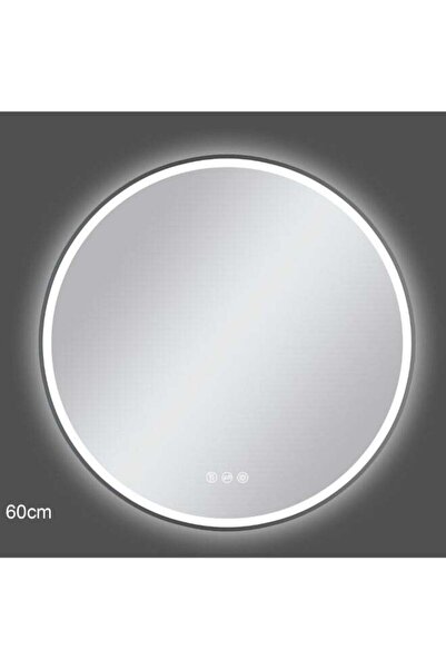 Generic Aqua Drop Round Copper Free Environmental LED Bathroom Mirror Gunmeta...