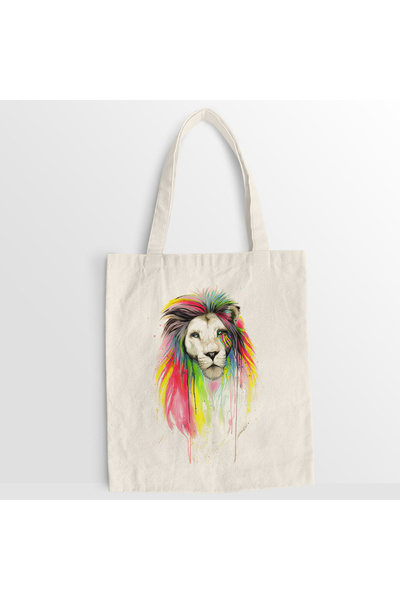 Kartier Watercolor Lion canvas bag